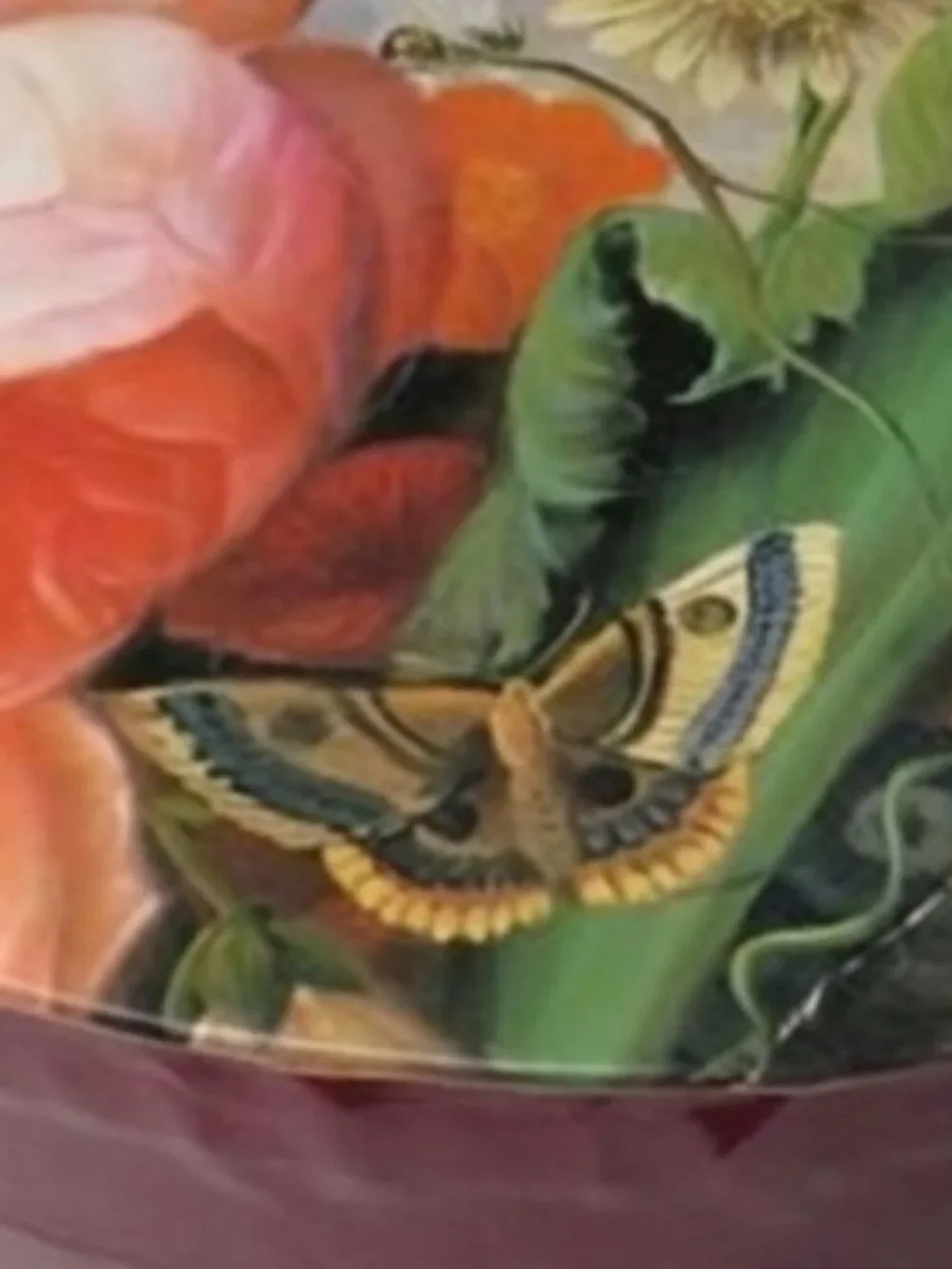 Vintage Floral Round Hat Box 10